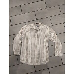 JHANE BARNES Mens M/M Striped Button Down Shirt Fabric Woven in Japan‎